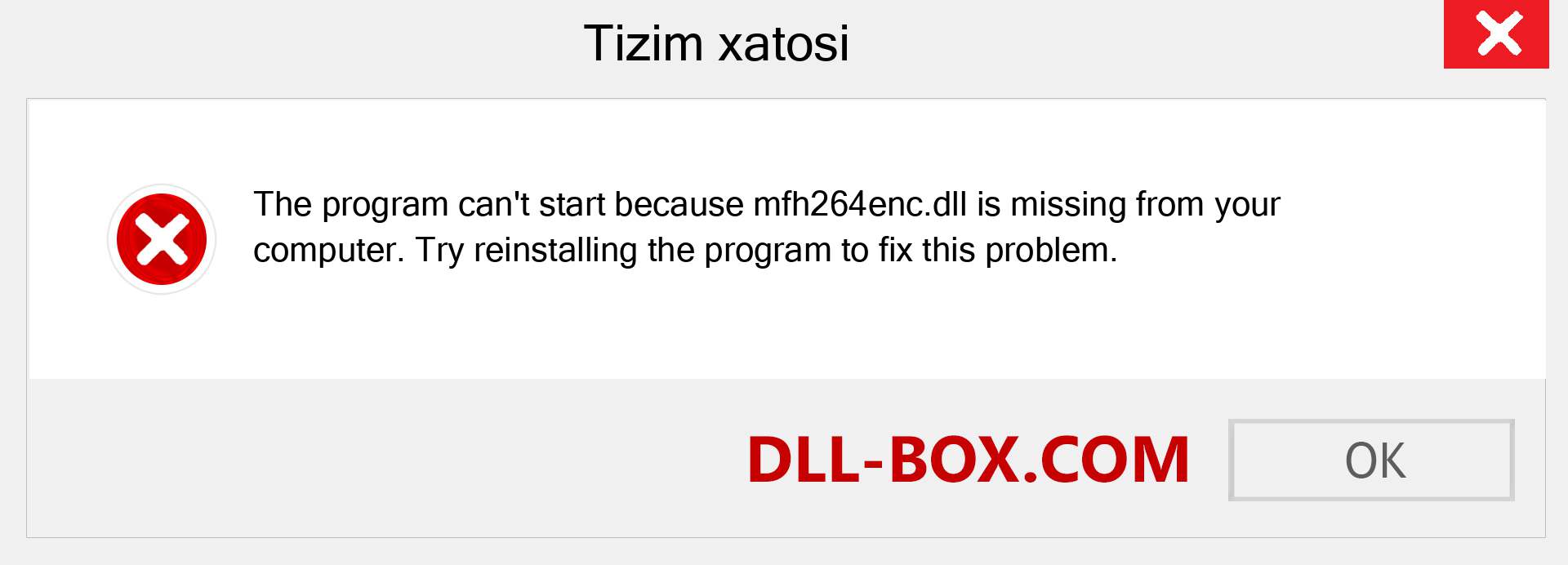 mfh264enc.dll fayli yo'qolganmi?. Windows 7, 8, 10 uchun yuklab olish - Windowsda mfh264enc dll etishmayotgan xatoni tuzating, rasmlar, rasmlar